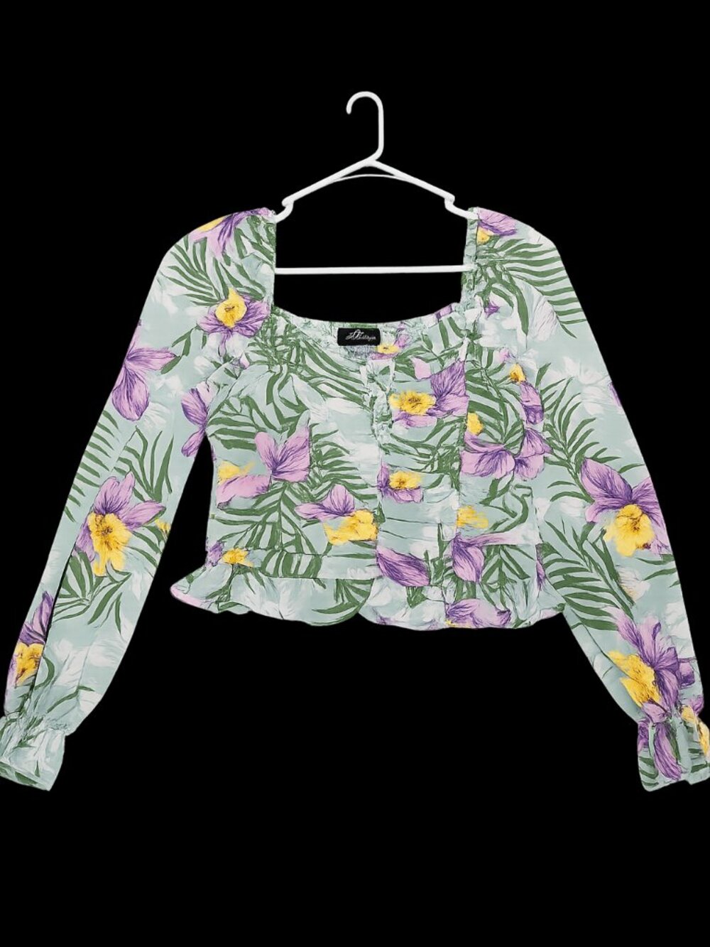 Milk & Honey Summer Crop Top Blouse Sz 10 NEW
